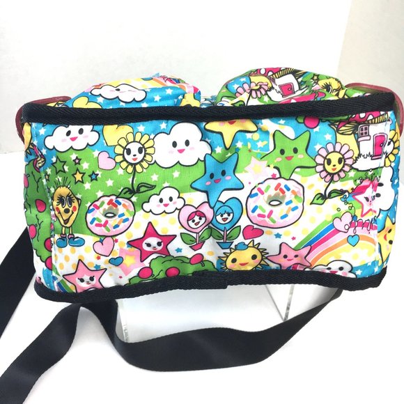 Cartoon  Rainbows Stars Suns Purse Lunch bag EUC - Picture 7 of 11